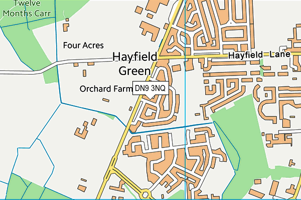 DN9 3NQ map - OS VectorMap District (Ordnance Survey) DN9 3NQ map - OS VectorMap District (Ordnance Survey)