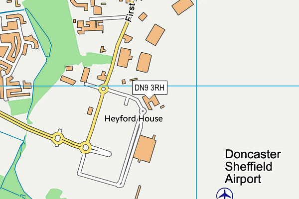 DN9 3RH map - OS VectorMap District (Ordnance Survey) DN9 3RH map - OS VectorMap District (Ordnance Survey)