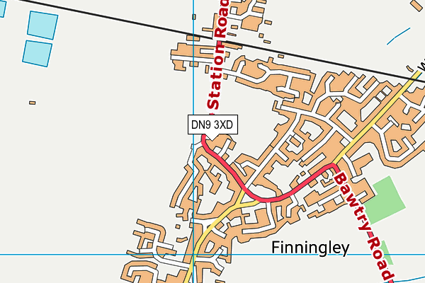DN9 3XD map - OS VectorMap District (Ordnance Survey) DN9 3XD map - OS VectorMap District (Ordnance Survey)