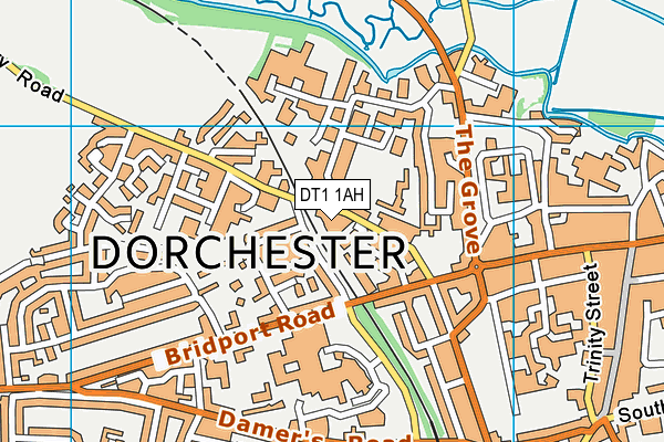 DT1 1AH map - OS VectorMap District (Ordnance Survey) DT1 1AH map - OS VectorMap District (Ordnance Survey)