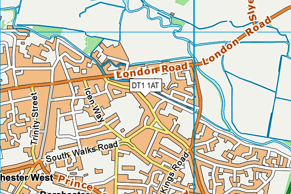 DT1 1AT map - OS VectorMap District (Ordnance Survey) DT1 1AT map - OS VectorMap District (Ordnance Survey)