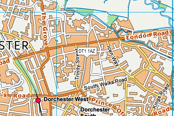 DT1 1AZ map - OS VectorMap District (Ordnance Survey) DT1 1AZ map - OS VectorMap District (Ordnance Survey)