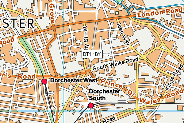 DT1 1BY map - OS VectorMap District (Ordnance Survey) DT1 1BY map - OS VectorMap District (Ordnance Survey)