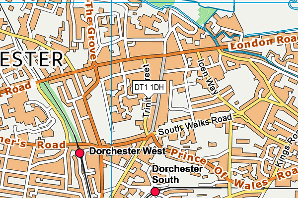 DT1 1DH map - OS VectorMap District (Ordnance Survey) DT1 1DH map - OS VectorMap District (Ordnance Survey)