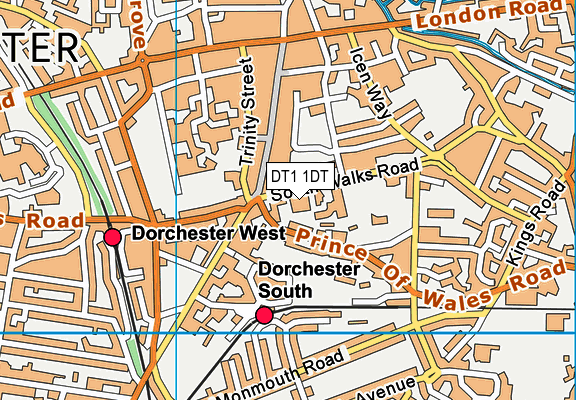 DT1 1DT map - OS VectorMap District (Ordnance Survey) DT1 1DT map - OS VectorMap District (Ordnance Survey)