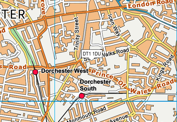 DT1 1DU map - OS VectorMap District (Ordnance Survey) DT1 1DU map - OS VectorMap District (Ordnance Survey)