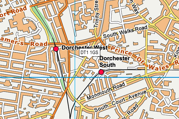 DT1 1GS map - OS VectorMap District (Ordnance Survey) DT1 1GS map - OS VectorMap District (Ordnance Survey)
