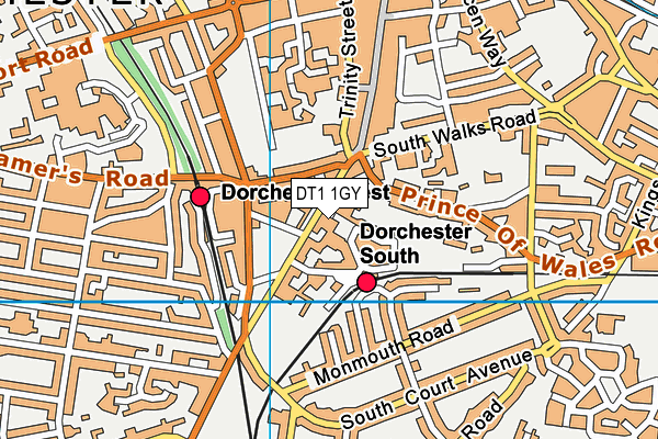 DT1 1GY map - OS VectorMap District (Ordnance Survey) DT1 1GY map - OS VectorMap District (Ordnance Survey)