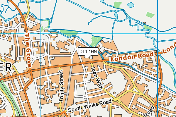 DT1 1HN map - OS VectorMap District (Ordnance Survey) DT1 1HN map - OS VectorMap District (Ordnance Survey)