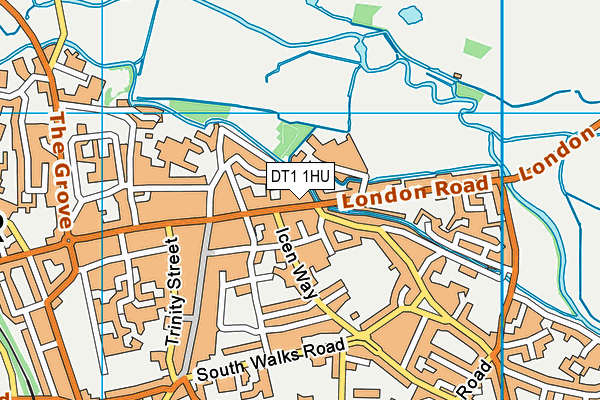 DT1 1HU map - OS VectorMap District (Ordnance Survey) DT1 1HU map - OS VectorMap District (Ordnance Survey)