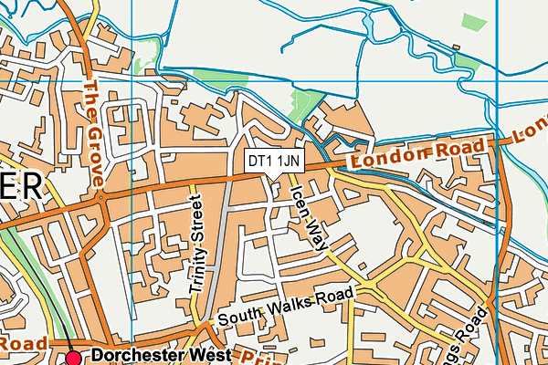DT1 1JN map - OS VectorMap District (Ordnance Survey) DT1 1JN map - OS VectorMap District (Ordnance Survey)