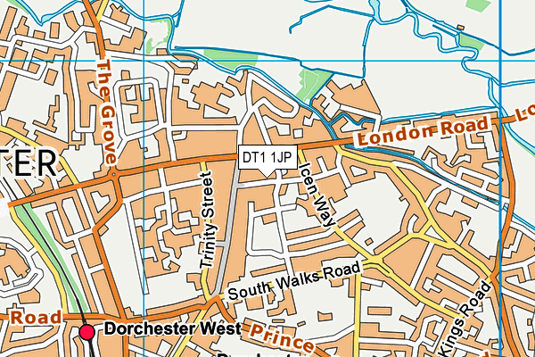 DT1 1JP map - OS VectorMap District (Ordnance Survey) DT1 1JP map - OS VectorMap District (Ordnance Survey)
