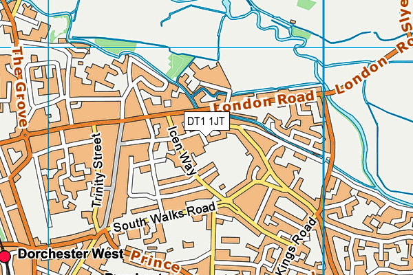 DT1 1JT map - OS VectorMap District (Ordnance Survey) DT1 1JT map - OS VectorMap District (Ordnance Survey)