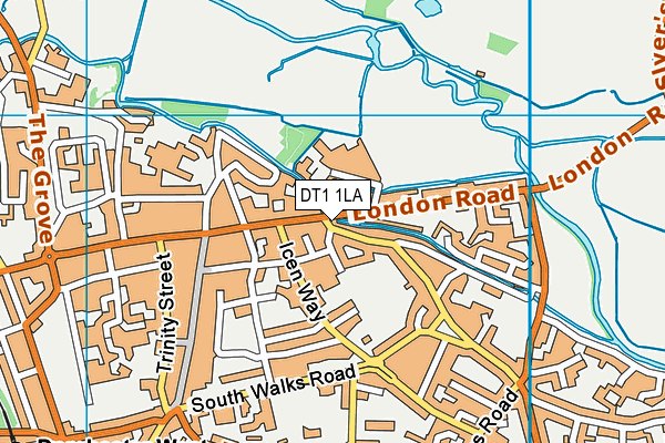 DT1 1LA map - OS VectorMap District (Ordnance Survey) DT1 1LA map - OS VectorMap District (Ordnance Survey)