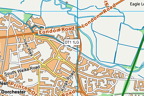 DT1 1LG map - OS VectorMap District (Ordnance Survey) DT1 1LG map - OS VectorMap District (Ordnance Survey)