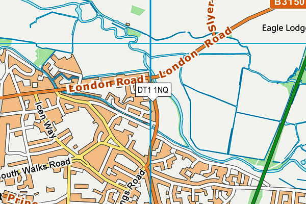 DT1 1NQ map - OS VectorMap District (Ordnance Survey) DT1 1NQ map - OS VectorMap District (Ordnance Survey)