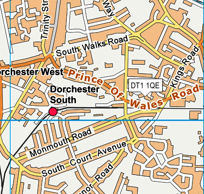 DT1 1QE map - OS VectorMap District (Ordnance Survey) DT1 1QE map - OS VectorMap District (Ordnance Survey)