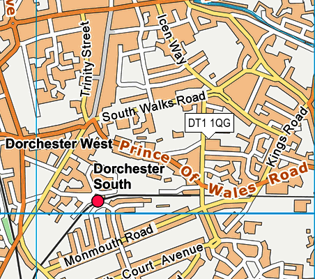 DT1 1QG map - OS VectorMap District (Ordnance Survey) DT1 1QG map - OS VectorMap District (Ordnance Survey)