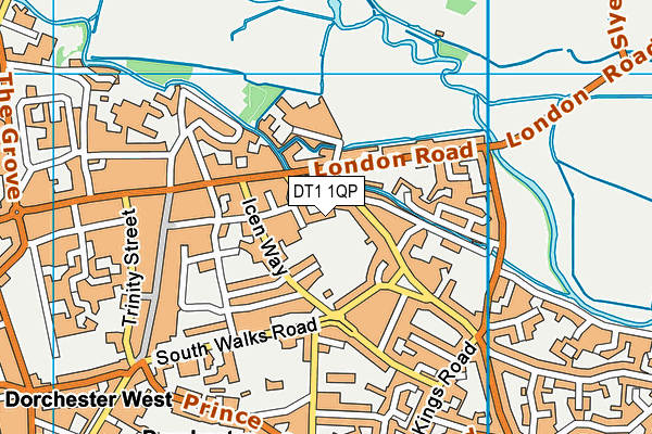 DT1 1QP map - OS VectorMap District (Ordnance Survey) DT1 1QP map - OS VectorMap District (Ordnance Survey)