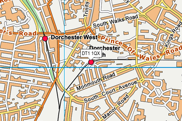 DT1 1QX map - OS VectorMap District (Ordnance Survey) DT1 1QX map - OS VectorMap District (Ordnance Survey)