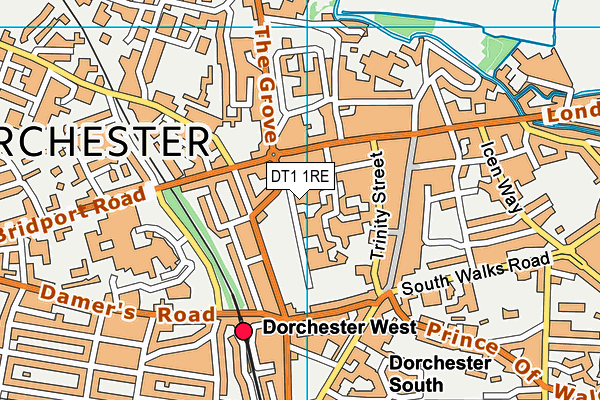 DT1 1RE map - OS VectorMap District (Ordnance Survey) DT1 1RE map - OS VectorMap District (Ordnance Survey)