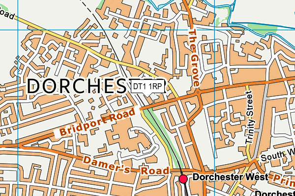 DT1 1RP map - OS VectorMap District (Ordnance Survey) DT1 1RP map - OS VectorMap District (Ordnance Survey)