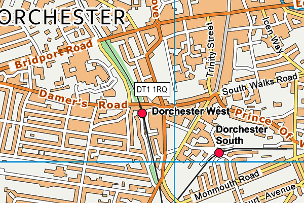 DT1 1RQ map - OS VectorMap District (Ordnance Survey) DT1 1RQ map - OS VectorMap District (Ordnance Survey)