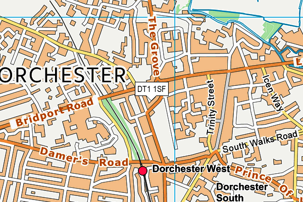 DT1 1SF map - OS VectorMap District (Ordnance Survey) DT1 1SF map - OS VectorMap District (Ordnance Survey)