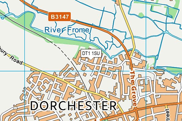 DT1 1SU map - OS VectorMap District (Ordnance Survey) DT1 1SU map - OS VectorMap District (Ordnance Survey)
