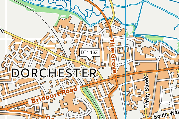 DT1 1SZ map - OS VectorMap District (Ordnance Survey) DT1 1SZ map - OS VectorMap District (Ordnance Survey)