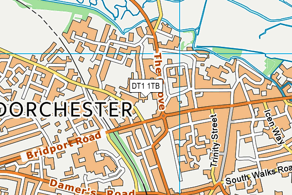 DT1 1TB map - OS VectorMap District (Ordnance Survey) DT1 1TB map - OS VectorMap District (Ordnance Survey)