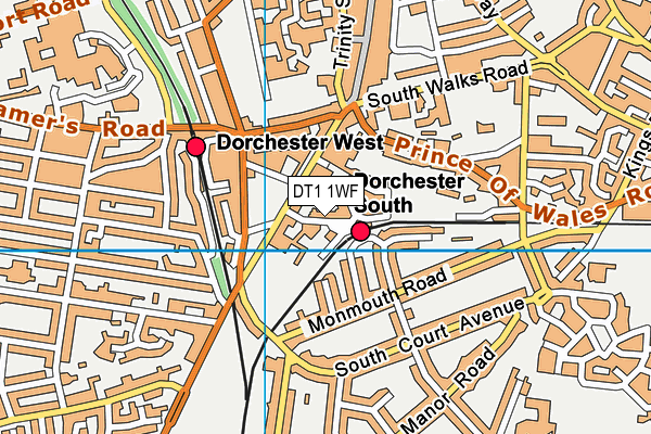 DT1 1WF map - OS VectorMap District (Ordnance Survey) DT1 1WF map - OS VectorMap District (Ordnance Survey)
