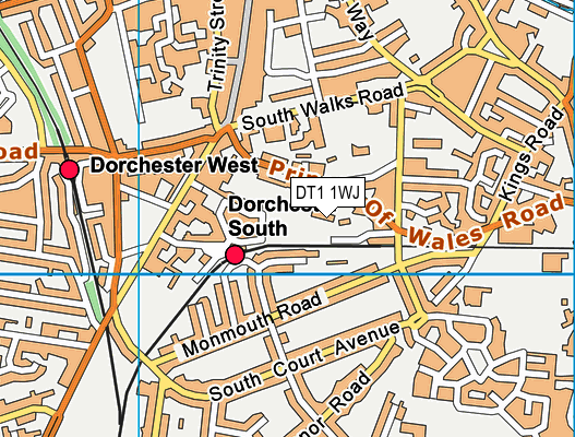 DT1 1WJ map - OS VectorMap District (Ordnance Survey) DT1 1WJ map - OS VectorMap District (Ordnance Survey)