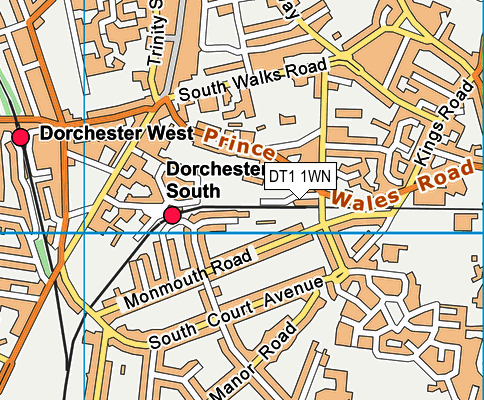 DT1 1WN map - OS VectorMap District (Ordnance Survey) DT1 1WN map - OS VectorMap District (Ordnance Survey)