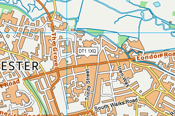DT1 1XQ map - OS VectorMap District (Ordnance Survey) DT1 1XQ map - OS VectorMap District (Ordnance Survey)