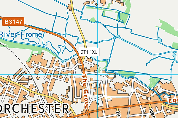 DT1 1XU map - OS VectorMap District (Ordnance Survey) DT1 1XU map - OS VectorMap District (Ordnance Survey)