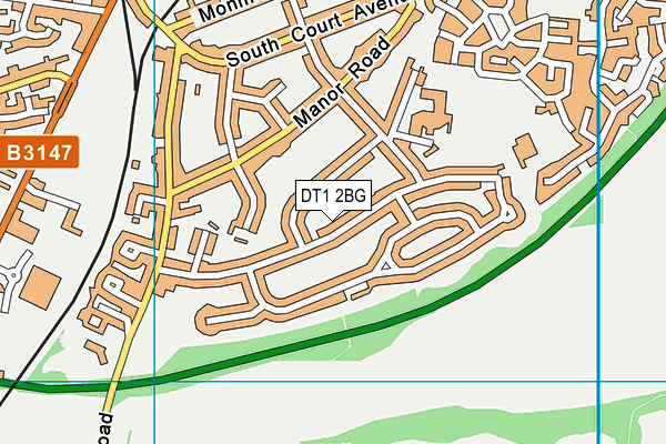 DT1 2BG map - OS VectorMap District (Ordnance Survey) DT1 2BG map - OS VectorMap District (Ordnance Survey)