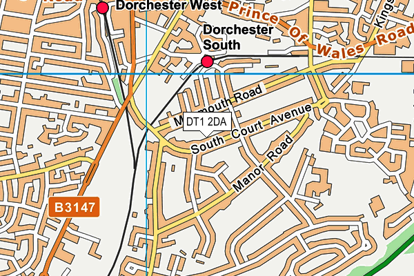 DT1 2DA map - OS VectorMap District (Ordnance Survey) DT1 2DA map - OS VectorMap District (Ordnance Survey)