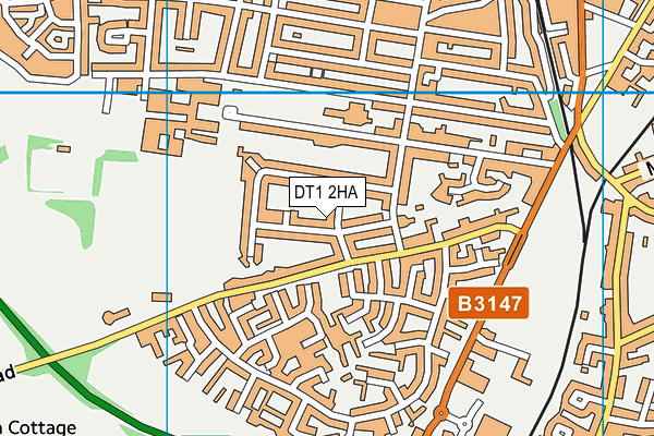 DT1 2HA map - OS VectorMap District (Ordnance Survey) DT1 2HA map - OS VectorMap District (Ordnance Survey)