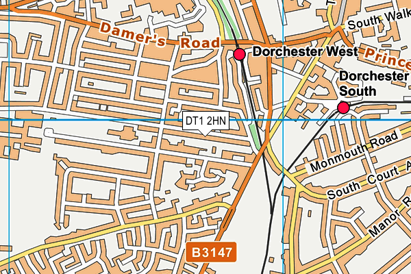 DT1 2HN map - OS VectorMap District (Ordnance Survey) DT1 2HN map - OS VectorMap District (Ordnance Survey)
