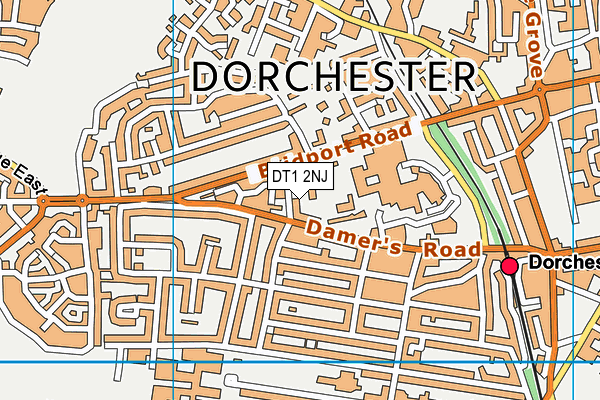 DT1 2NJ map - OS VectorMap District (Ordnance Survey) DT1 2NJ map - OS VectorMap District (Ordnance Survey)