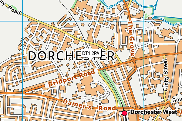 DT1 2PA map - OS VectorMap District (Ordnance Survey) DT1 2PA map - OS VectorMap District (Ordnance Survey)