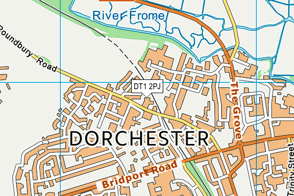 DT1 2PJ map - OS VectorMap District (Ordnance Survey) DT1 2PJ map - OS VectorMap District (Ordnance Survey)