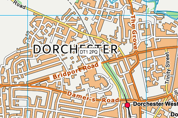 DT1 2PQ map - OS VectorMap District (Ordnance Survey) DT1 2PQ map - OS VectorMap District (Ordnance Survey)