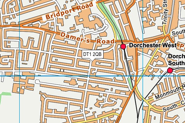 DT1 2QB map - OS VectorMap District (Ordnance Survey) DT1 2QB map - OS VectorMap District (Ordnance Survey)