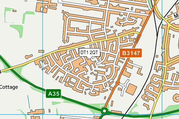 DT1 2QT map - OS VectorMap District (Ordnance Survey) DT1 2QT map - OS VectorMap District (Ordnance Survey)