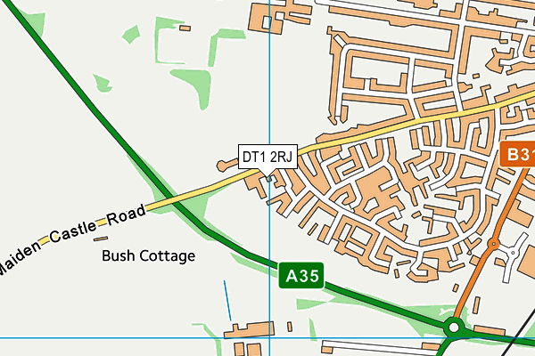 DT1 2RJ map - OS VectorMap District (Ordnance Survey) DT1 2RJ map - OS VectorMap District (Ordnance Survey)