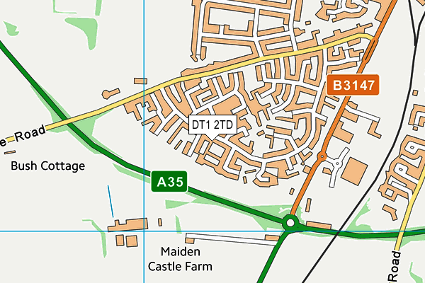 DT1 2TD map - OS VectorMap District (Ordnance Survey) DT1 2TD map - OS VectorMap District (Ordnance Survey)