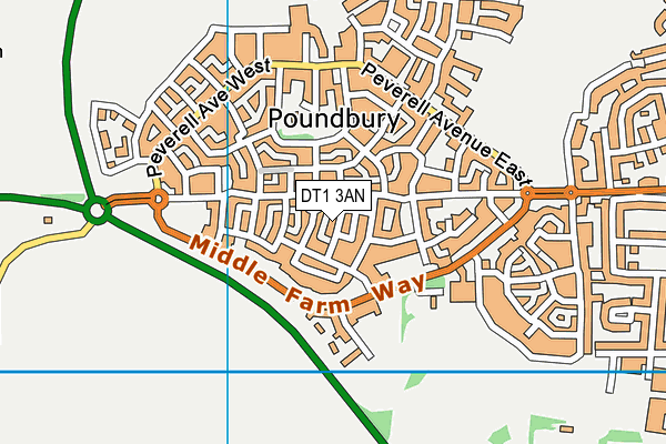 DT1 3AN map - OS VectorMap District (Ordnance Survey) DT1 3AN map - OS VectorMap District (Ordnance Survey)