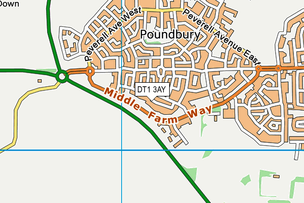 DT1 3AY map - OS VectorMap District (Ordnance Survey) DT1 3AY map - OS VectorMap District (Ordnance Survey)